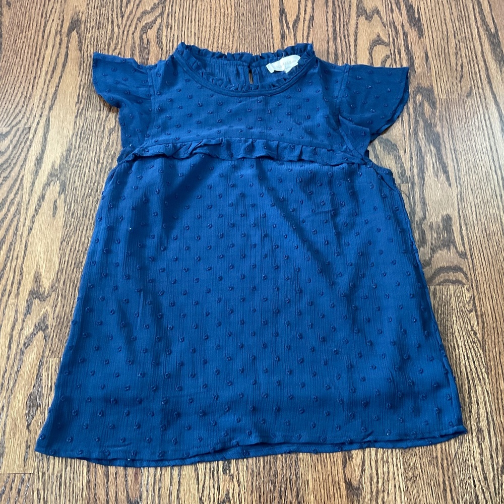 Navy blue Monteau sleeveless blouse, size S
